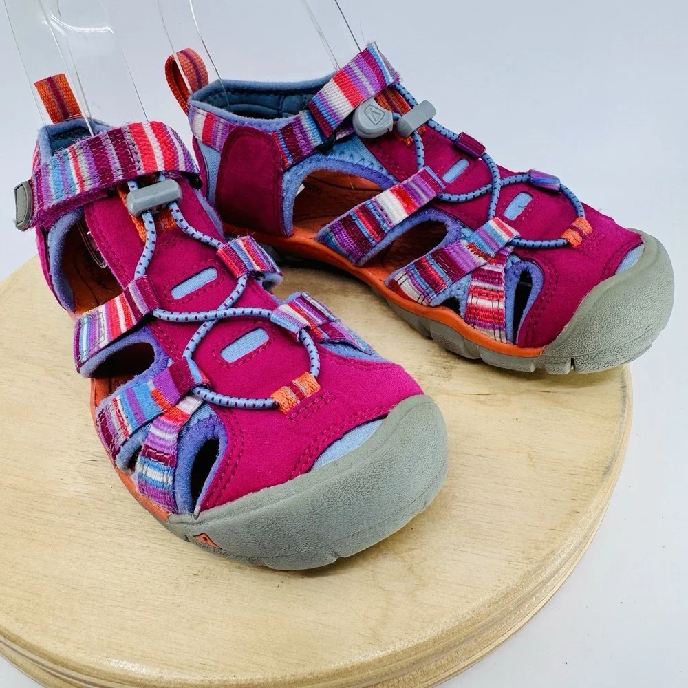 KEEN Seacamp II CNX Sandals Kids US 1 Pink Multicolor Water Hiking